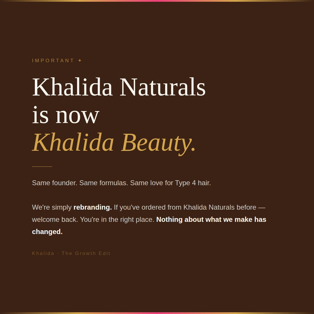Kinky Hair Growth Oil- Pre-ORDER KhalidaNaturals