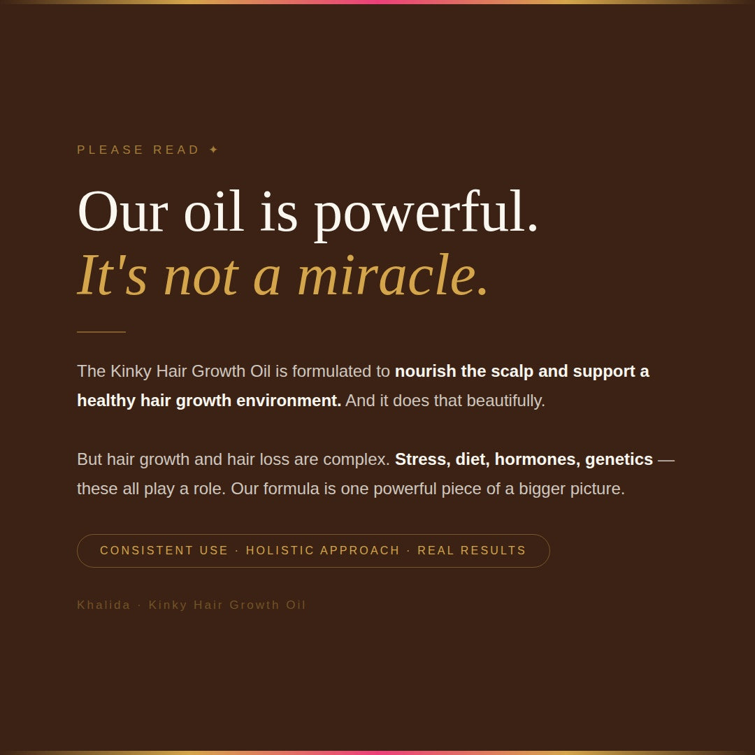 Kinky Hair Growth Oil- Pre-ORDER KhalidaNaturals