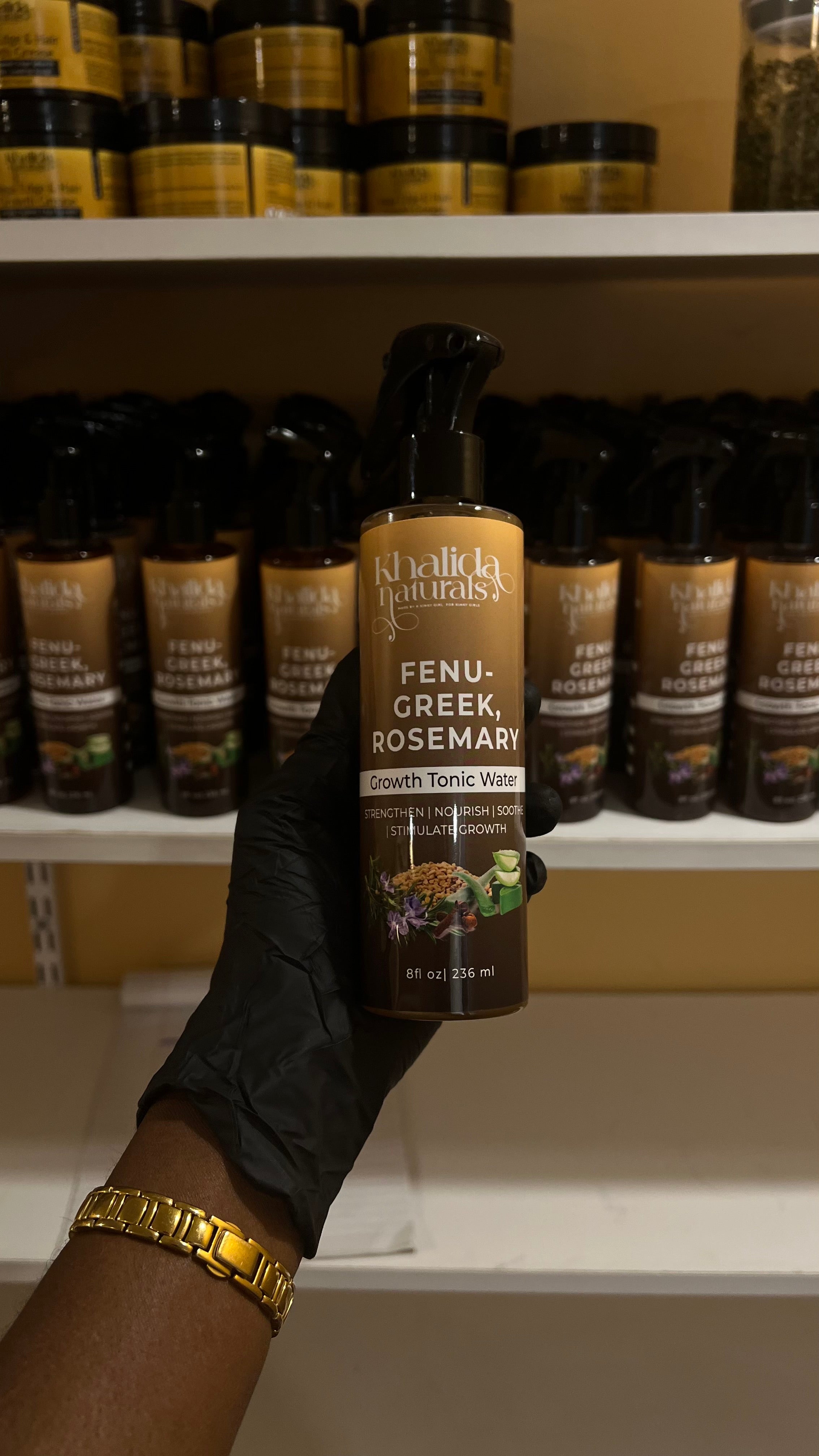 Fenugreek, Rosemary & Clove Hydrating  Tonic KhalidaNaturals