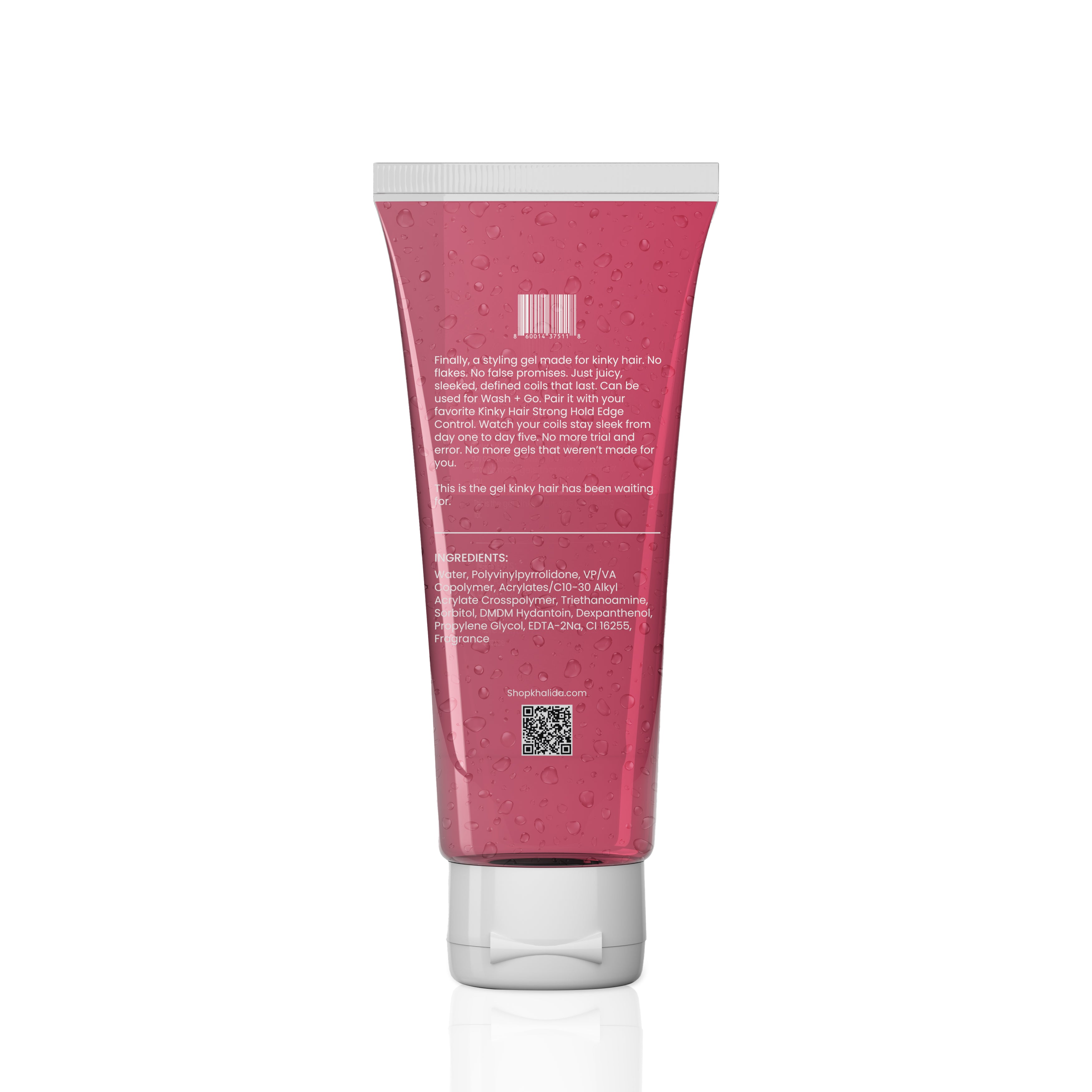 Kinky Hair Strong Hold Styling Gel KhalidaNaturals