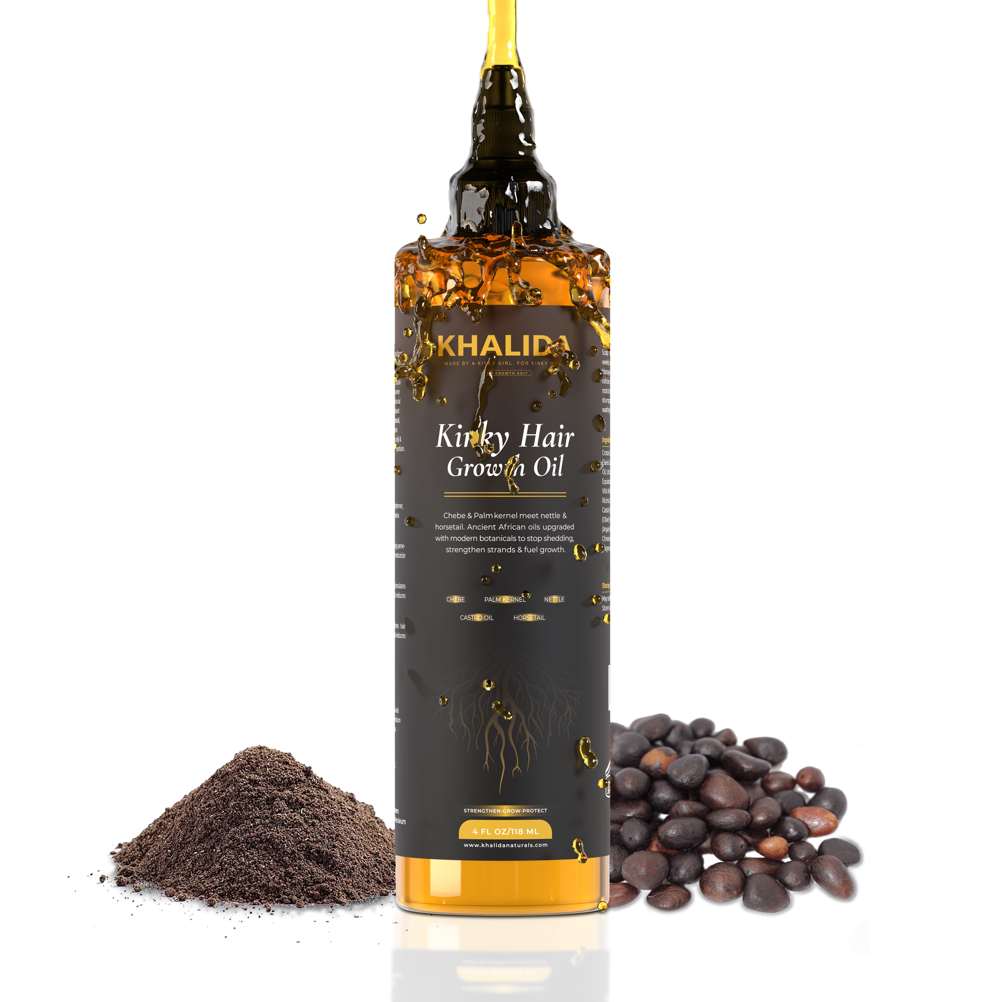 Kinky Hair Growth Oil KhalidaNaturals