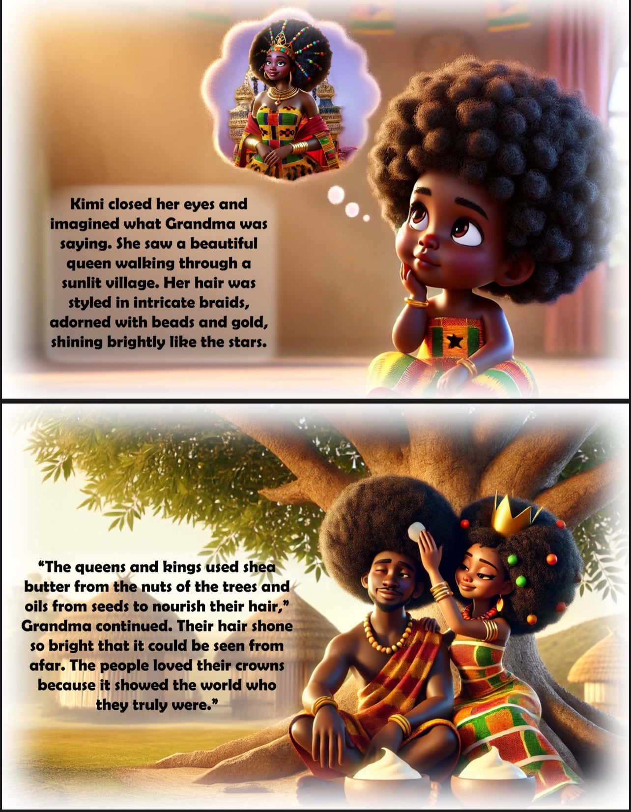 KIMMI’S CROWN-A Story About Loving Your Kinky Hair KhalidaNaturals