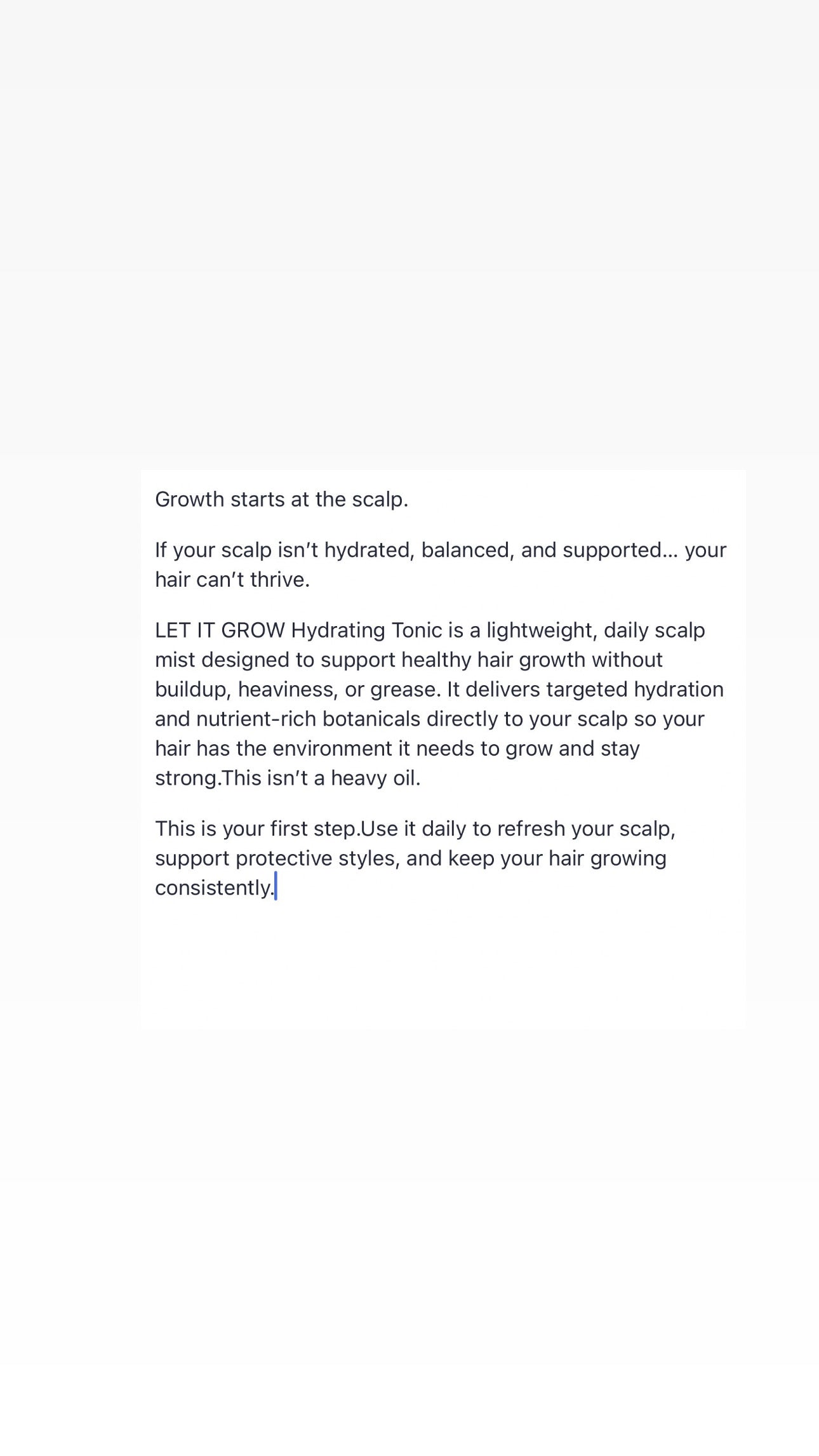LET IT GROW Hydrating Tonic KhalidaNaturals